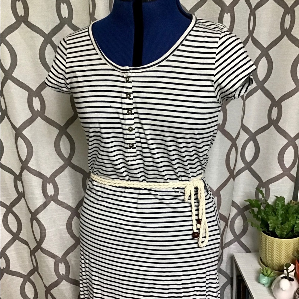 Nautical Stripe Maxi Dress NWOT